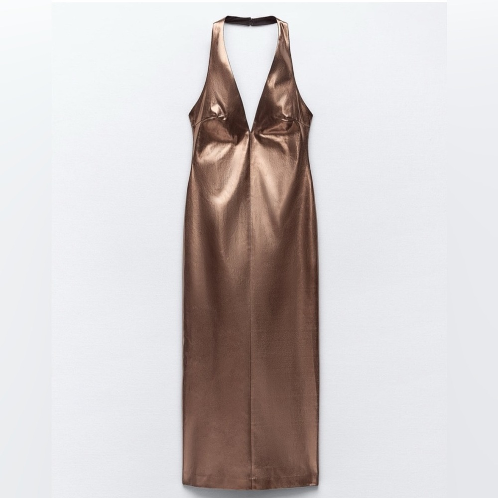 Zara Halter Midi Dress